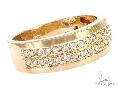 14k Yellow Gold Diamond Wedding Band 66184 - Image 1