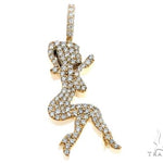 14k Yellow Gold Diamond Women's Silhouette 64691 - Image 1