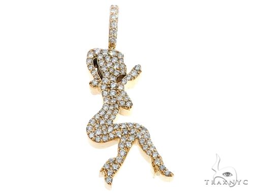 14k Yellow Gold Diamond Women's Silhouette 64691 - Image 1