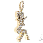 14k Yellow Gold Diamond Women's Silhouette 64691 - Image 2