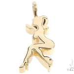 14k Yellow Gold Diamond Women's Silhouette 64691 - Image 3