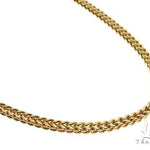 14k Yellow Gold Hollow Franco Link Chain 24 Inches 5.7mm 70564 - Image 2