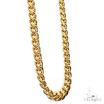 14k Yellow Gold Hollow Miami Cuban Link Chain 6.6mm 24 inches 69643 - Image 2