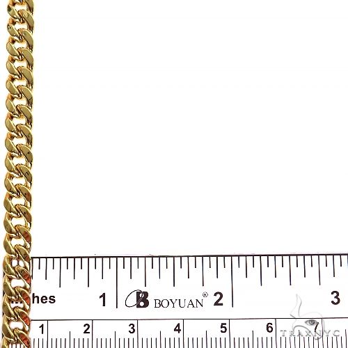 14k Yellow Gold Hollow Miami Cuban Link Chain 6.6mm 24 inches 69643 - Image 6