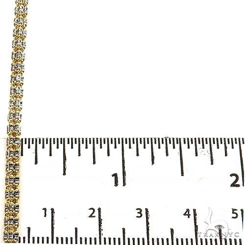 14k Yellow Gold Iced chain 3.4mm 24 inches   68382 - Image 6