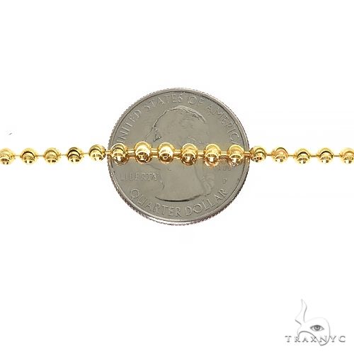 14k Yellow Gold Moon Cut Link Chain 24 Inches 3mm 68377 - Image 5