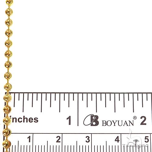 14k Yellow Gold Moon Cut Link Chain 24 Inches 3mm 68377 - Image 6