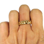14k Gold 6mm Miami Cuban Link Ring 45420 - Image 5
