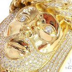 14k Yellow Gold Solid Diamond Jesus Pendant 65101 67177 - Image 4