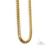 14k Yellow Gold Solid Franco Link Chain 4.6mm 26 Inches 70159 - Image 2