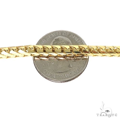 14k Yellow Gold Solid Franco Link Chain 4.6mm 26 Inches 70159 - Image 6