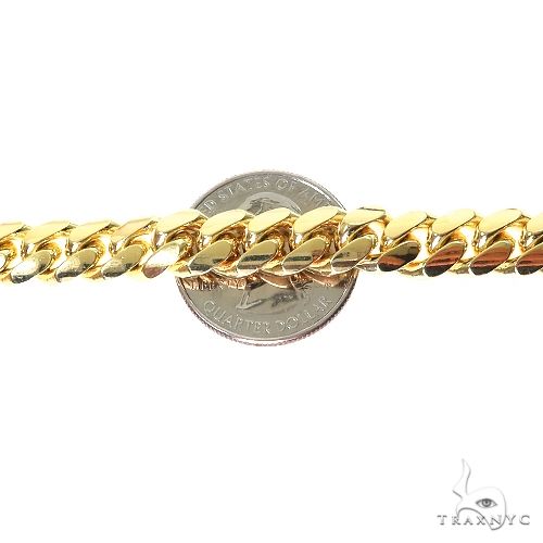 14k Yellow Gold Solid Miami Cuban 9mm 22 inches 69540 - Image 5