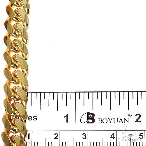 14k Yellow Gold Solid Miami Cuban 9mm 22 inches 69540 - Image 6