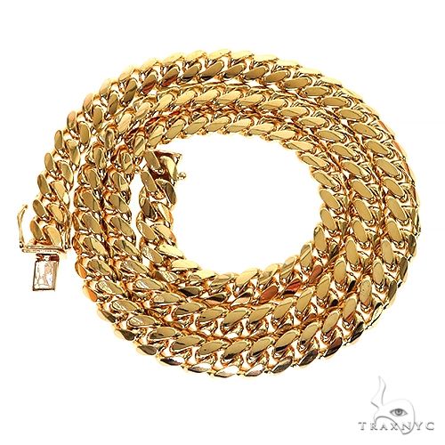 14k Yellow Gold Solid Miami Cuban Chain 8mm 20 inches 69553 - Image 4
