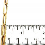 14k Yellow Gold Solid Paper Clip Link Chain 5.5mm 22 inches 70209 - Image 4