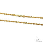 14k Yellow Gold Solid Rope Link Chain 3mm 18 inches 69502 - Image 4