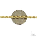 14k Yellow Gold Solid Rope Diamond Cut Link Chain 4mm 18 Inches 70132 - Image 4