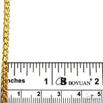 14k Yellow Gold Solid Round Franco Diamond Cut Link Chain 4 mm 18 Inches 70147 - Image 6