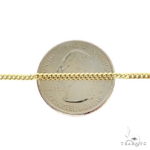 14k Yellow Gold Solid Thin Miami Cuban Chain 2mm 16 inches 70604 - Image 4