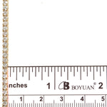 14k Yellow Gold Tennis chain 7pt 3.3mm 22 inches 69573 - Image 5