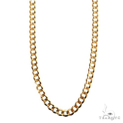 14k Yellow Gold Thin Curb chain 3.6 mm 24 inches 70259 - Image 1