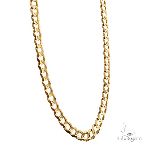 14k Yellow Gold Thin Curb chain 3.6 mm 24 inches 70259 - Image 2