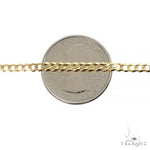 14k Yellow Gold Thin Curb chain 3.6 mm 24 inches 70259 - Image 5