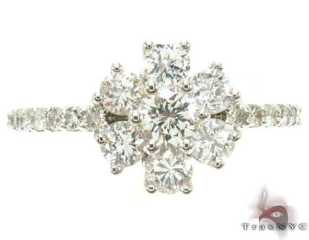 Flower Diamond Ring Set 17033 - Image 4