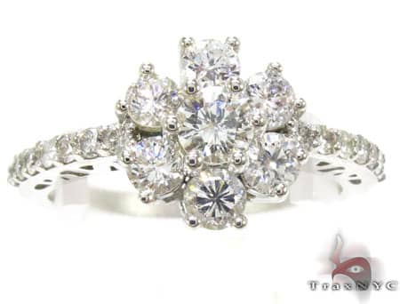 Flower Diamond Ring 17034 - Image 3