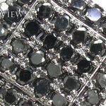 TraxNYC Black Diamond 10k White Gold Ring 17926 - Image 4