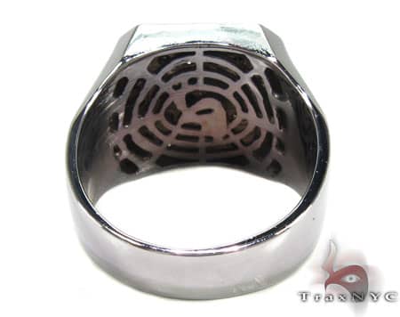 TraxNYC Light  Black Diamond 14K White Gold Ring 17927 - Image 7