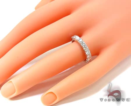 Half Iced Wedding Band 18770 - Image 8