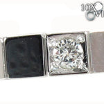 White Gold Prong Diamond Mens Ring 32667 - Image 3