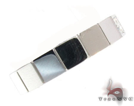 White Gold Prong Diamond Mens Ring 32667 - Image 4