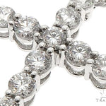 18K White Gold Diamond Cross Pendant with 18 Inch Chain 64630 - Image 5