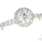 18K White Gold Engagement Diamond Ring 66248 - Image 2