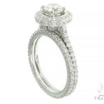 18K White Gold Engagement Diamond Ring Set 66235 - Image 2