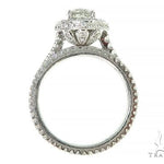 18K White Gold Engagement Diamond Ring Set 66235 - Image 4
