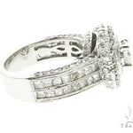 18K White Gold Princess & Channel Engagement Ring 63779 - Image 2