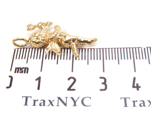 18K Yellow Gold Angel Pendant 34382 - Image 7
