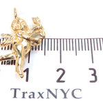 18K Yellow Gold Angel Pendant 34382 - Image 8