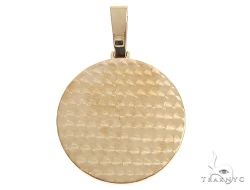 18K Yellow Gold Custom Diamond Allah Islam Pendant 65407 - Image 3