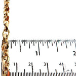 18K Yellow Gold Solid Curved Cable Link Chain 26 Inches 5.7mm   67687 - Image 5