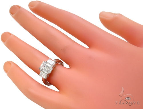 18k White Gold Prong Diamond Wedding Ring-40016 - Image 9