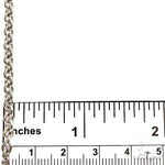 18k White Gold Thin Solid Rolo Link 2.3mm 18 inches 69679 - Image 5