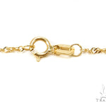 18k Yellow Gold Prong Diamond Necklace-40032 - Image 8
