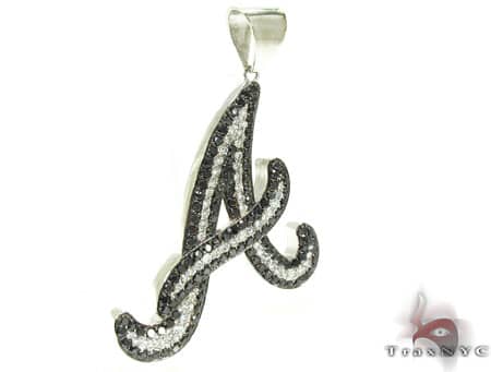 Custom Initial A Pendant 19093 - Image 2