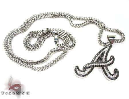 Custom Initial A Pendant 19093 - Image 8