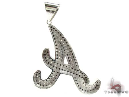 Custom Initial A Pendant 19093 - Image 5