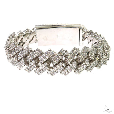 2 Row Diamond Miami Cuban Bracelet 69881 - Image 1